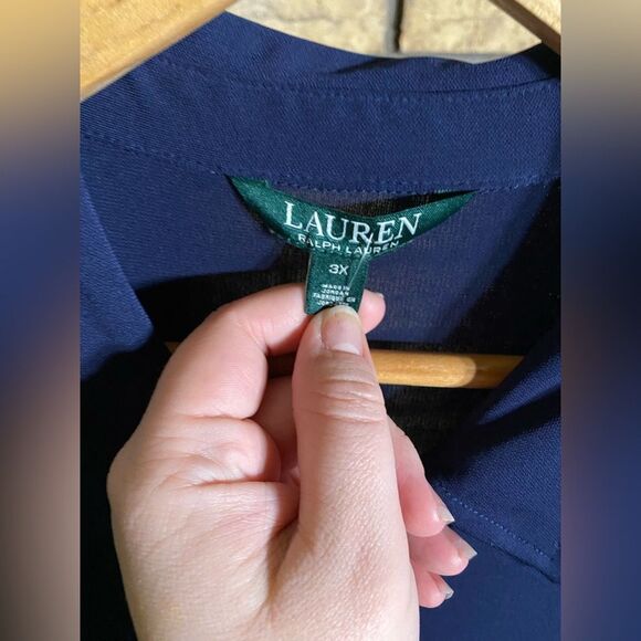 Ralph Lauren 3x navy‎ blue jumpsuit with belt - Picture 6 of 7